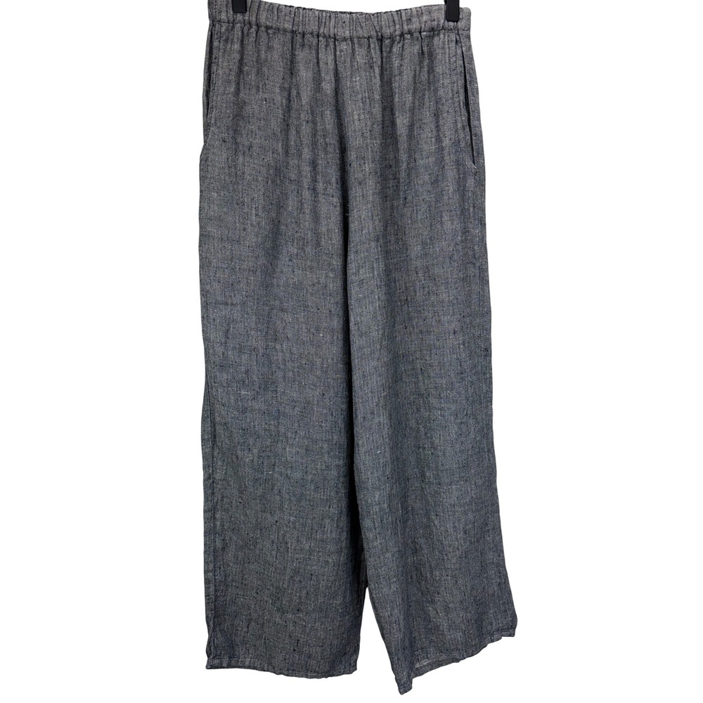 Flax  Linen Pants in Heathered Gray